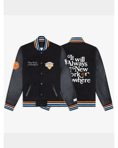 Mariska Hargitay Knicks Playoff Game Varsity Jacket