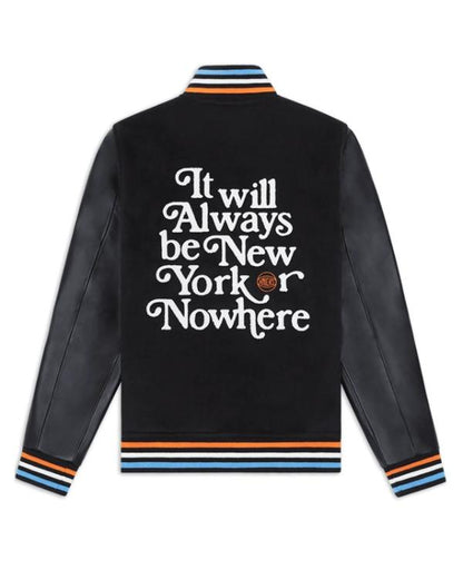 Mariska Hargitay Knicks Playoff Game Varsity Jacket