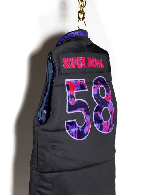 Kristin Juszczyk Super Bowl LVIII Puffer Vest - detail view