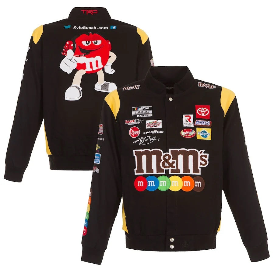 Kyle Busch Mms Full-Snap Twill Jacket - side view