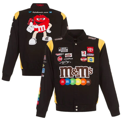 Kyle Busch Mms Full-Snap Twill Jacket - side view
