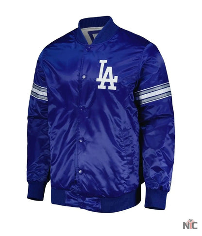 LA Dodgers Pick & Roll Royal Blue Varsity Jacket Clanton Jacket