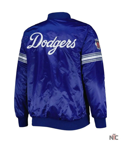 LA Dodgers Pick & Roll Royal Blue Varsity Jacket Clanton Jacket