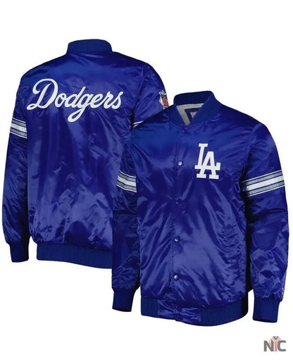 LA Dodgers Pick & Roll Royal Blue Varsity Jacket Clanton Jacket