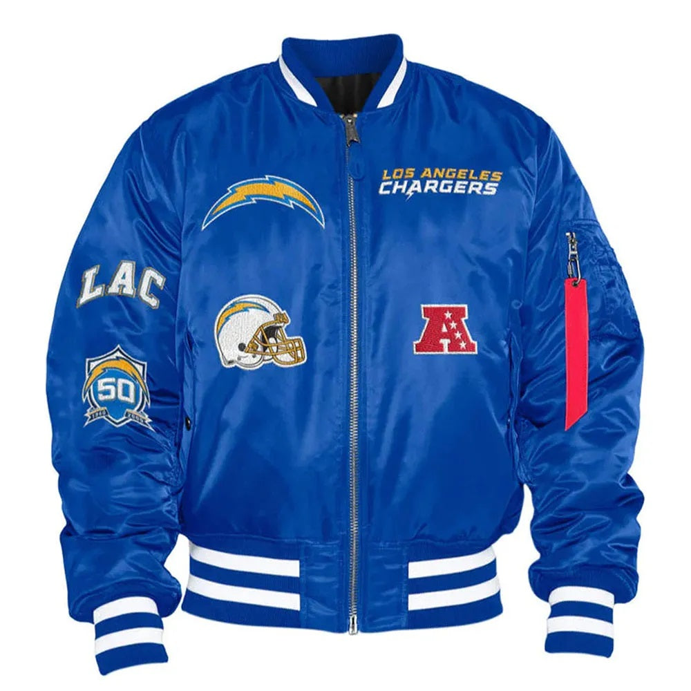 LA Chargers Ma-1 Bomber Jacket