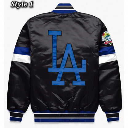 LA Dodgers Home Game Varsity Satin Jacket