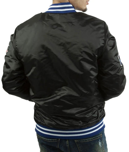 LA Dodgers National Blue Satin Varsity Jacket
