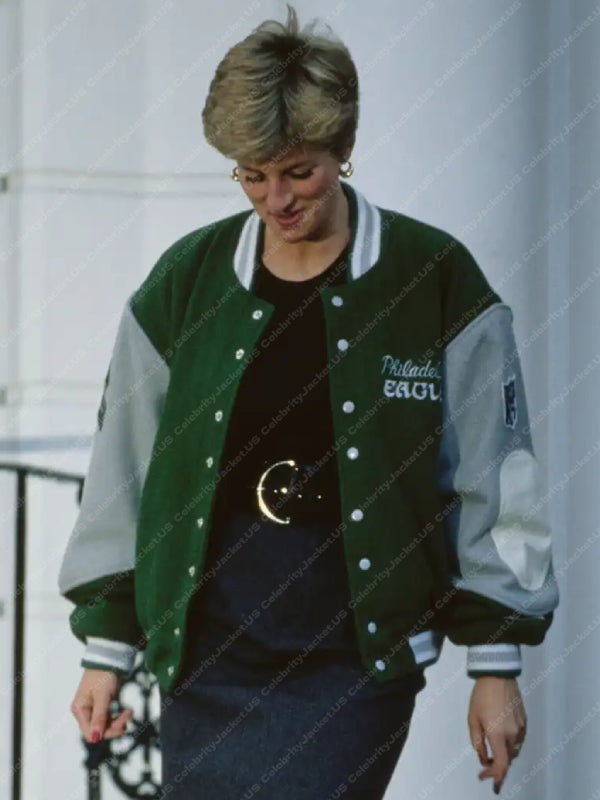 Princess Diana Philadelphia Eagles Jacket - back view
