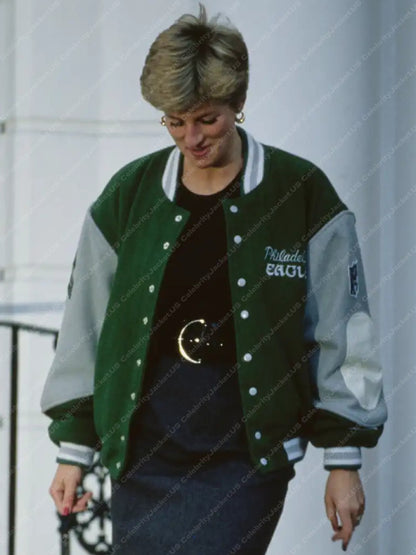 Princess Diana Philadelphia Eagles Jacket - back view