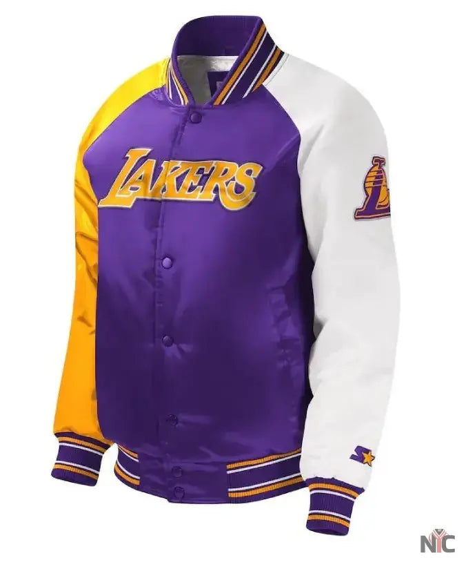Lakers Starter Raglan Varsity Jacket Clanton Jacket