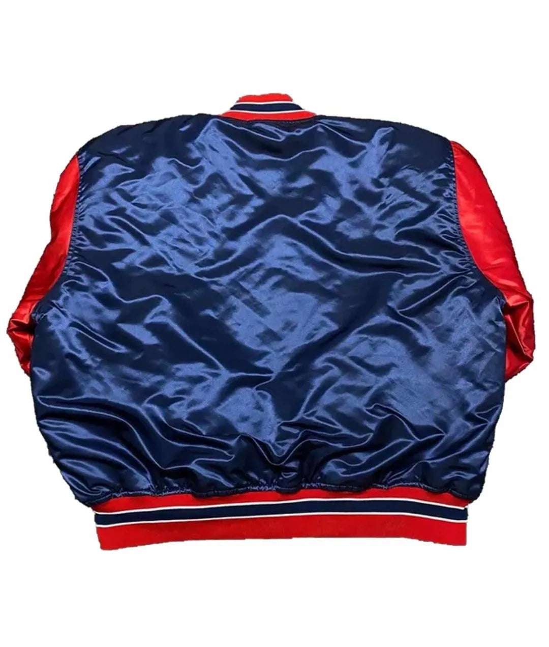Lakewood Blue Claws Satin Jacket - back view