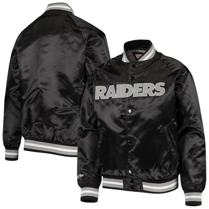 Las Vegas Raiders Bomber Lightweight Black Jacket