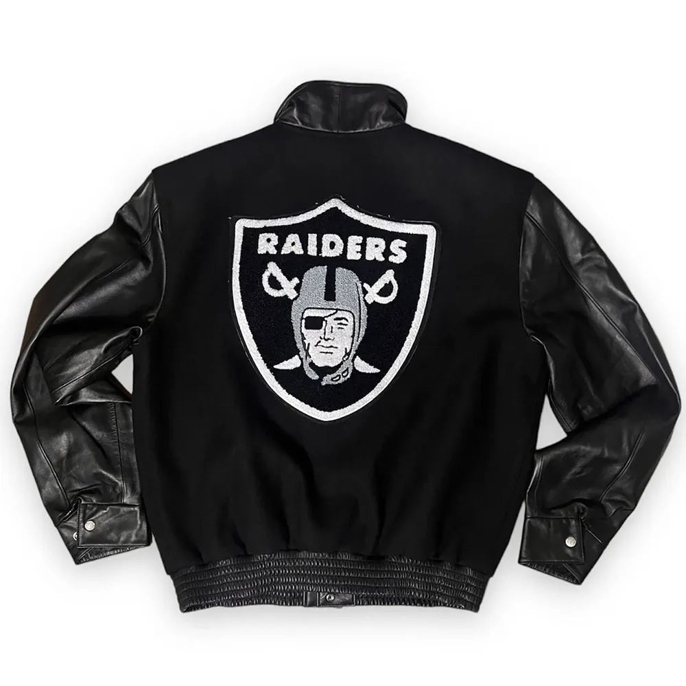 Las Vegas Raiders Varsity Wool & Leather Jacket