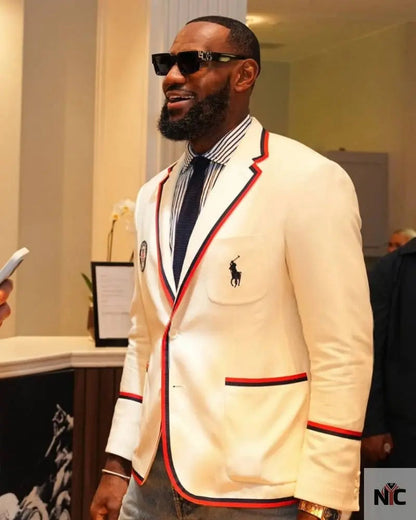 Lebron James Olympics 2024 Blazer Clanton Jacket