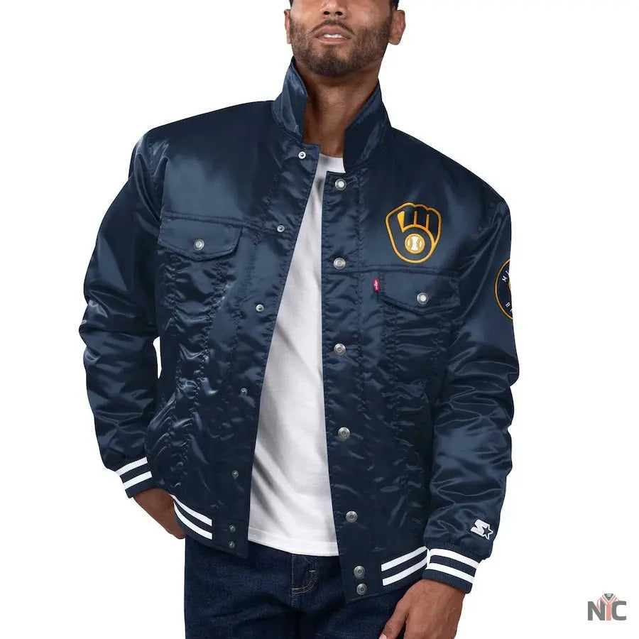 Levis x Starter Milwaukee Brewers Jacket Clanton Jacket