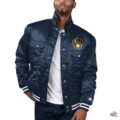 Levis x Starter Milwaukee Brewers Jacket Clanton Jacket