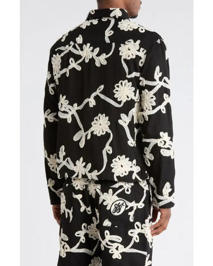 Reasonable Doubt S04 McKinley Freeman Floral Ribbon Work Jacket - view 4