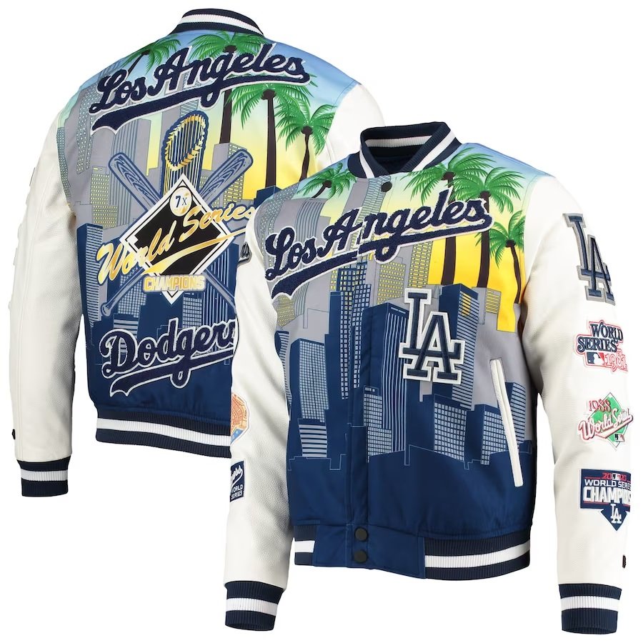 Los Angeles Dodgers Zip Up Varsity Jacket