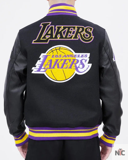 Los Angeles Lakers Retro Classic Rib Wool Varsity Jacket Clanton Jacket