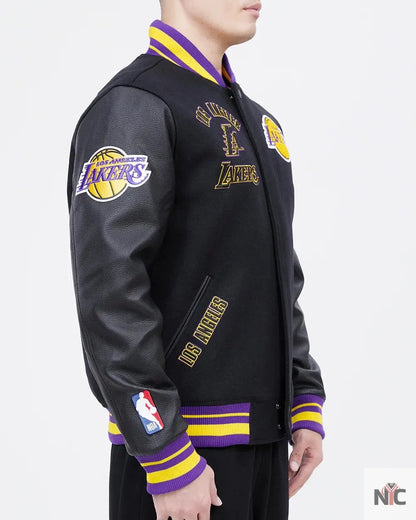 Los Angeles Lakers Retro Classic Rib Wool Varsity Jacket Clanton Jacket