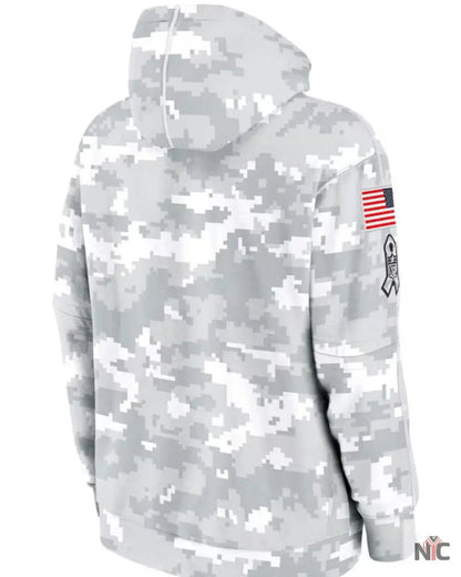 Los Angeles Rams Salute To Service Camo 2024 Hoodie Clanton Jacket