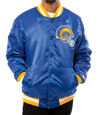 Los Angeles Rams Starter Satin Jacket - back view