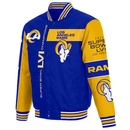Los Angeles Rams Super Bowl Champions Jacket - back view