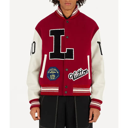 Louis Vuitton Dreaming Red Varsity Jacket