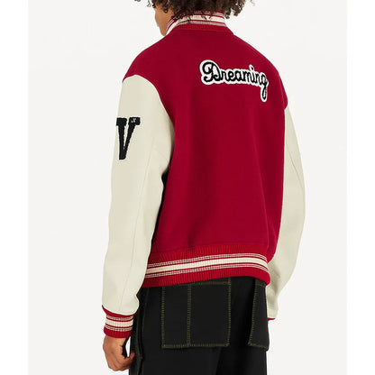 Louis Vuitton Dreaming Red Varsity Jacket