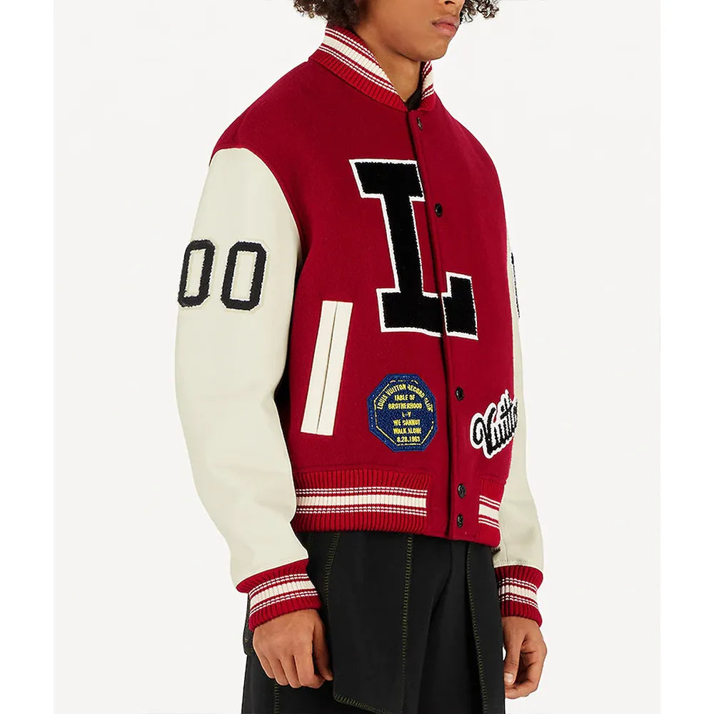 Louis Vuitton Dreaming Red Varsity Jacket