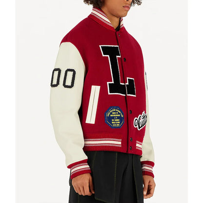 Louis Vuitton Dreaming Red Varsity Jacket
