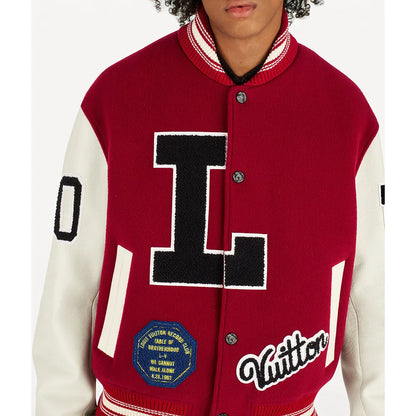 Louis Vuitton Dreaming Red Varsity Jacket