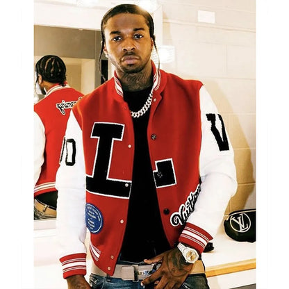Louis Vuitton Dreaming Red Varsity Jacket