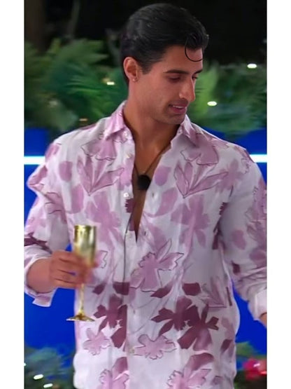 Love Island UK S13 Samraj Toor Floral Print Shirt WorthVee