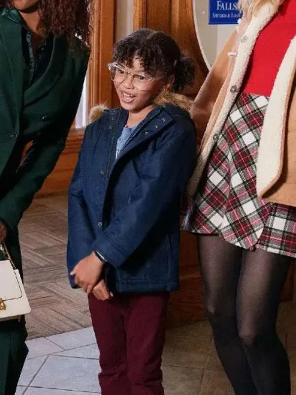 Madison Skye Validum Best Christmas Ever Blue Parka Jacket
