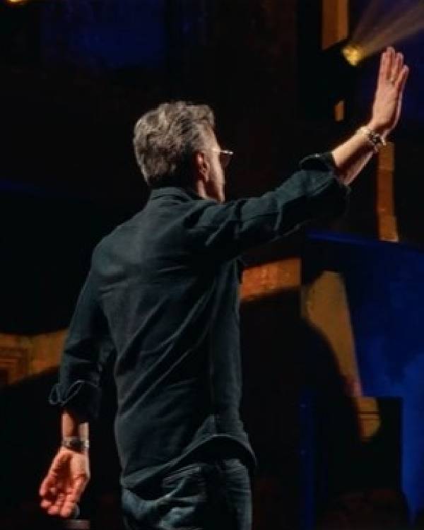 Marc Maron Panicked Black Shirt Clanton Jacket