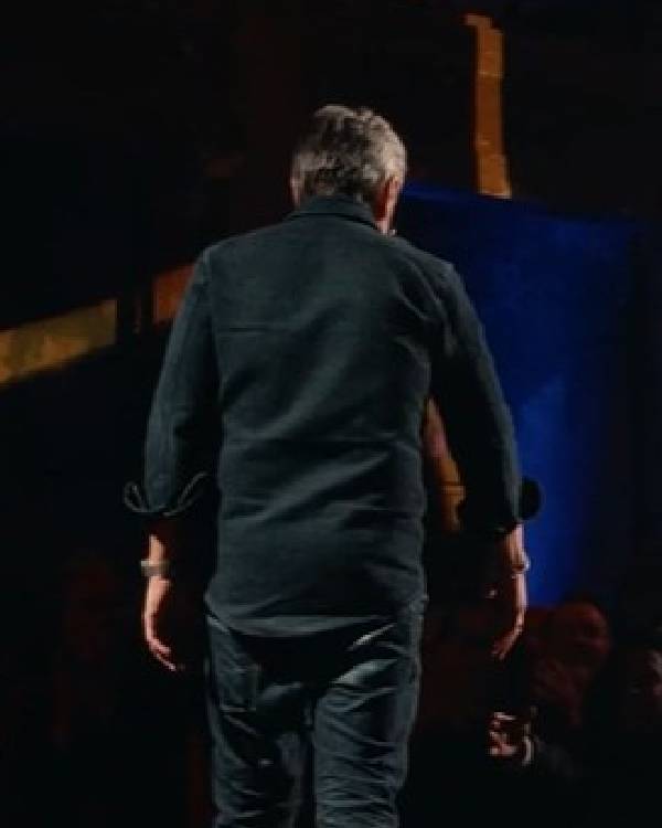 Marc Maron Panicked Black Shirt Clanton Jacket
