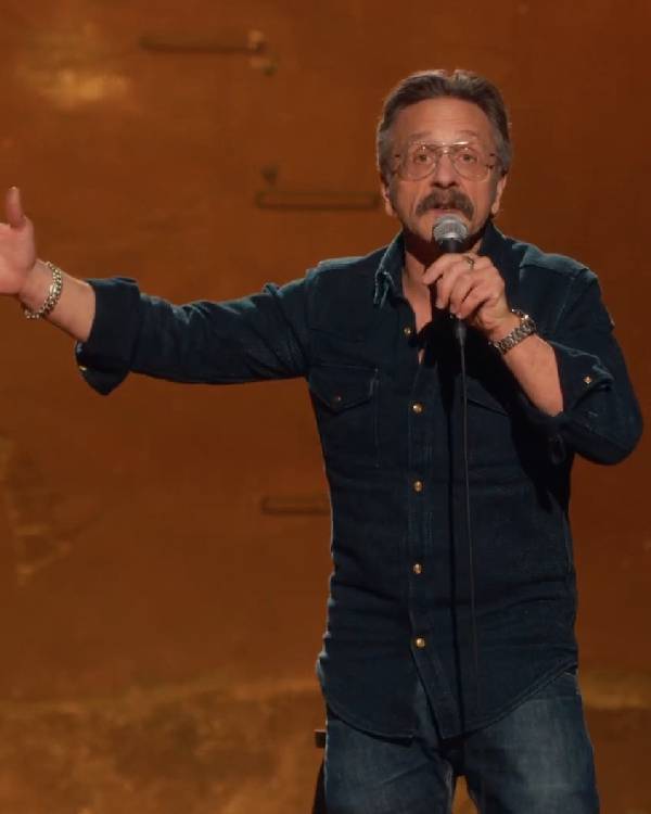 Marc Maron Panicked Black Shirt Clanton Jacket