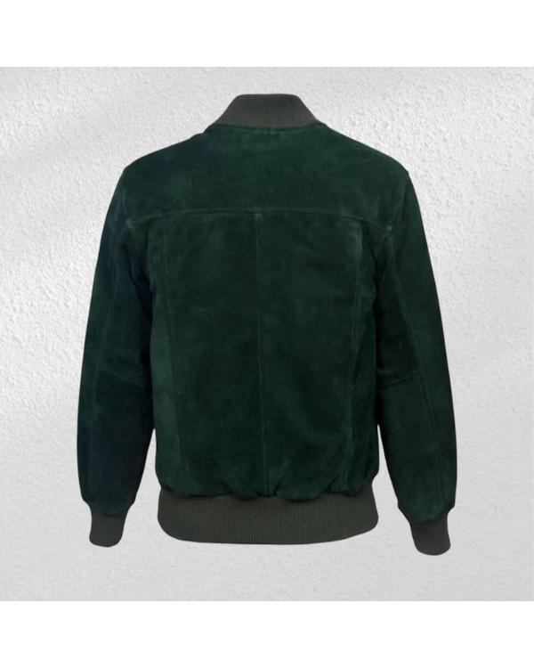 Love Of Your Life 2026 Margaret Qualley Green Suede Jacket - view 3
