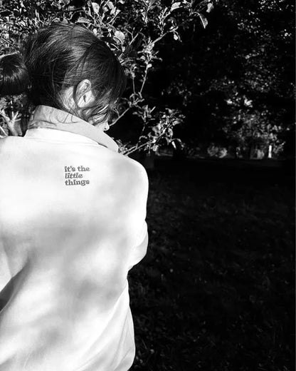 Meghan Markle It's The Little Things Graphic Sweatshirt - front view