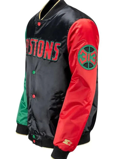 Men Detroit Pistons Varsity Jacket Shopotiny