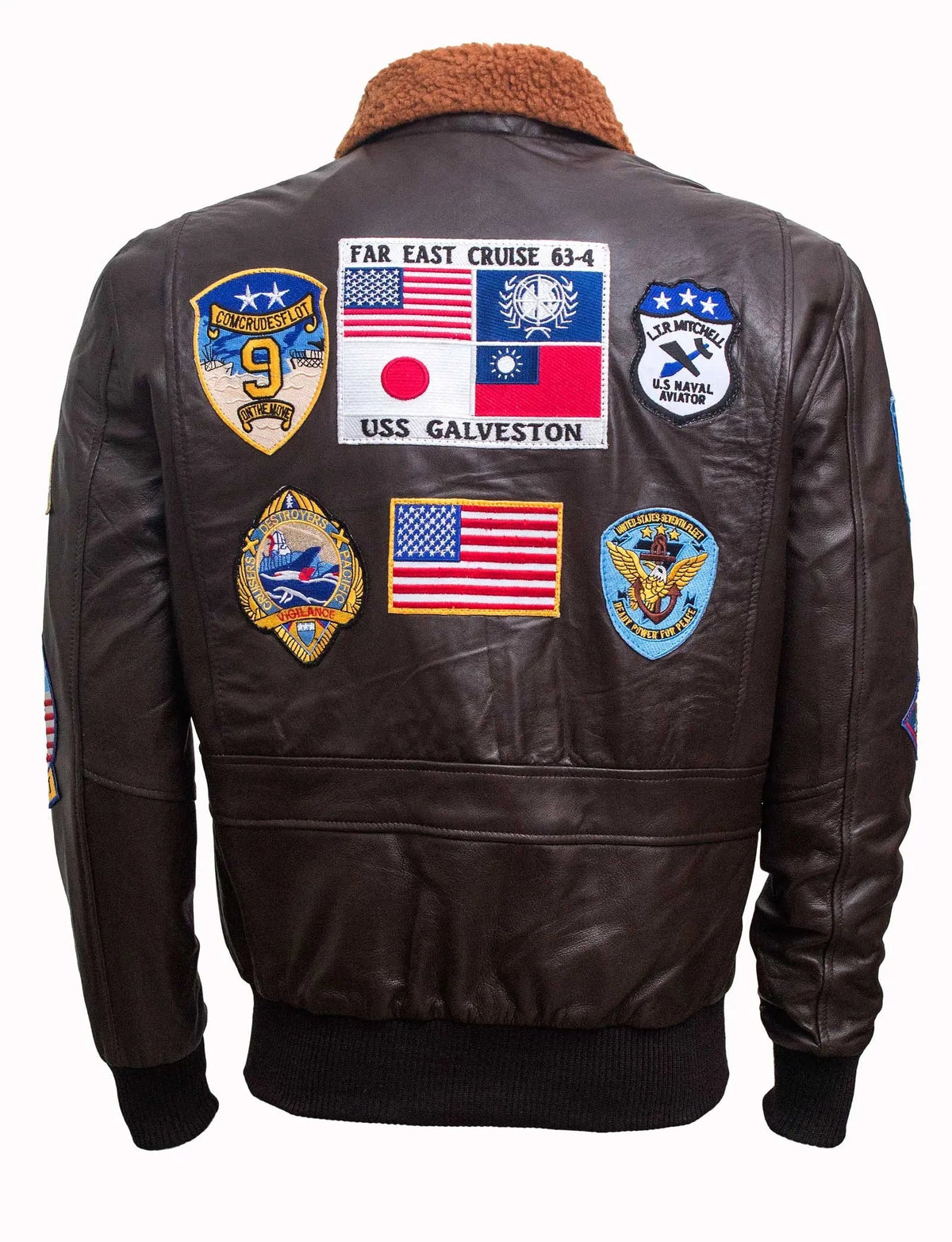 Men’s Top Gun Tom Cruise Leather Jacket Clanton Jacket