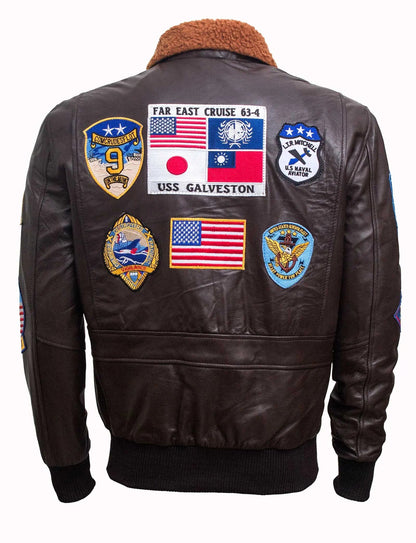 Men’s Top Gun Tom Cruise Leather Jacket Clanton Jacket