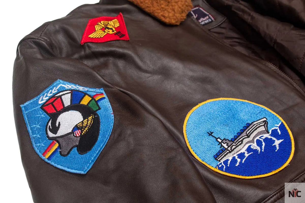 Men’s Top Gun Tom Cruise Leather Jacket Clanton Jacket