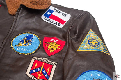 Men’s Top Gun Tom Cruise Leather Jacket Clanton Jacket