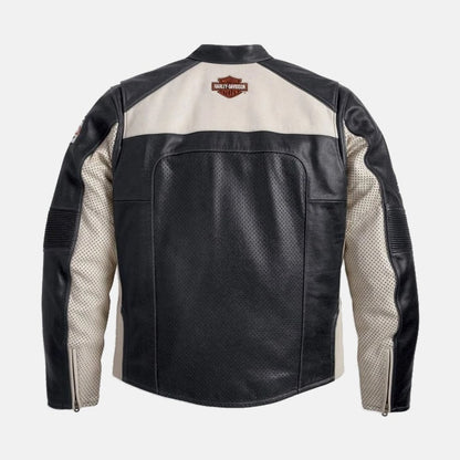 Harley Davidson Regulator Perforated Leather Jacket - back view