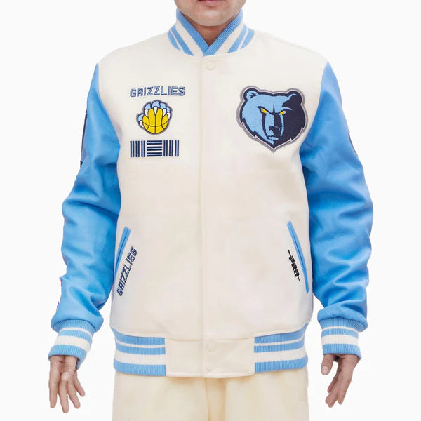 Memphis Grizzlies Retro Classic Rib Wool Varsity Jacket