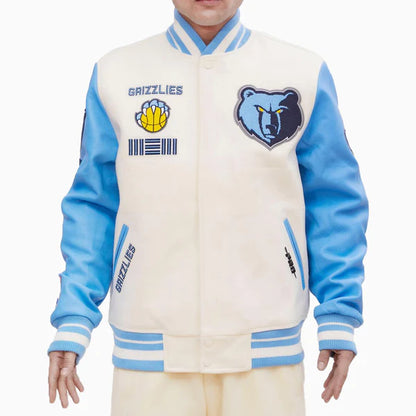 Memphis Grizzlies Retro Classic Rib Wool Varsity Jacket