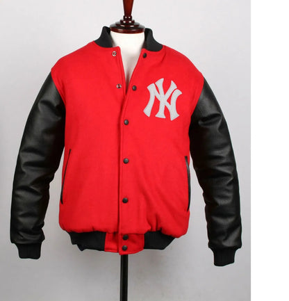 Men's Varsity Yankee NY Letterman Jacket - alternate view