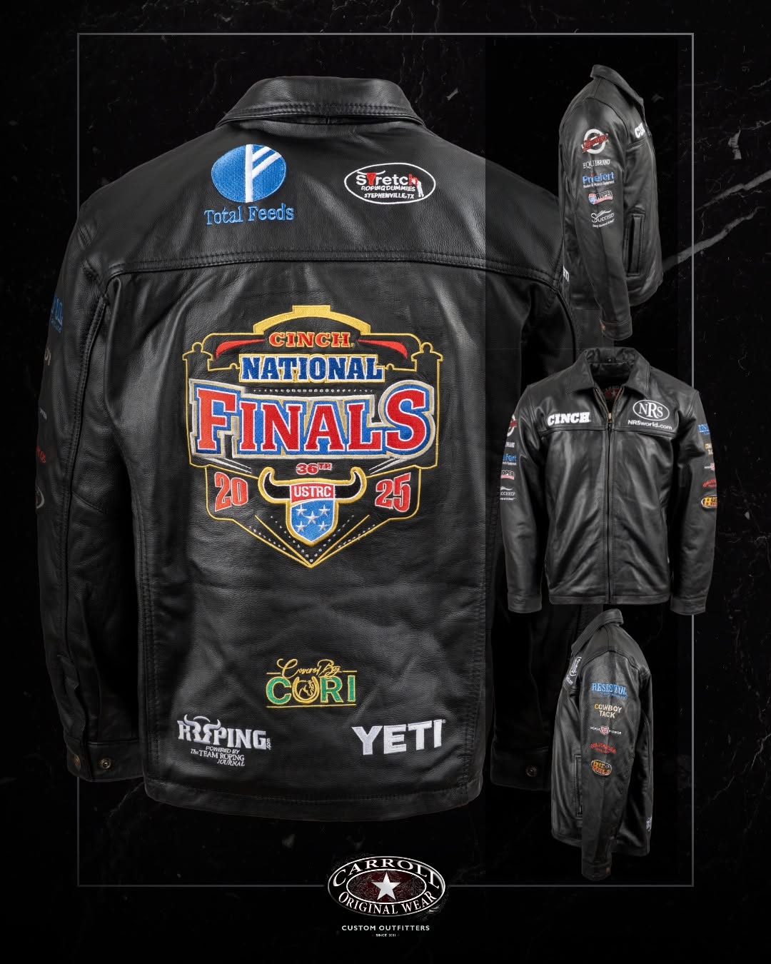 USTRC 2025 Finals Black Leather Jacket Shopotiny